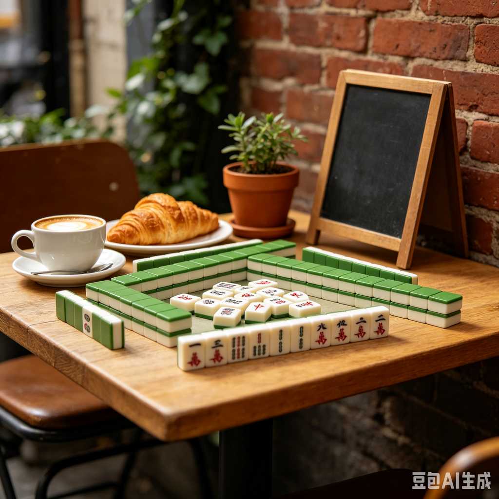 glossy mahjong tiles